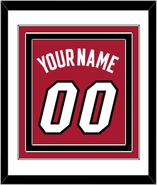 Miami Name & Number - Alternate Red (2001-2008) - Premier Tier 1