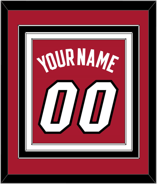 Miami Name & Number - Alternate Red (2001-2008) - Premier Tier 3