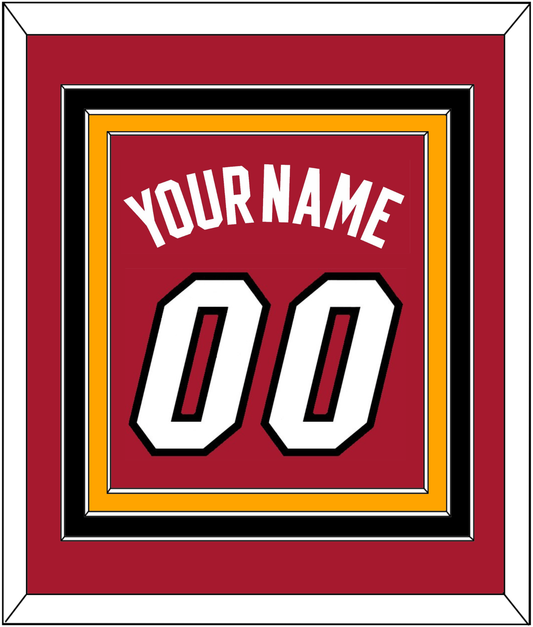 Miami Name & Number - Alternate Red (2001-2008) - Premier Tier 4