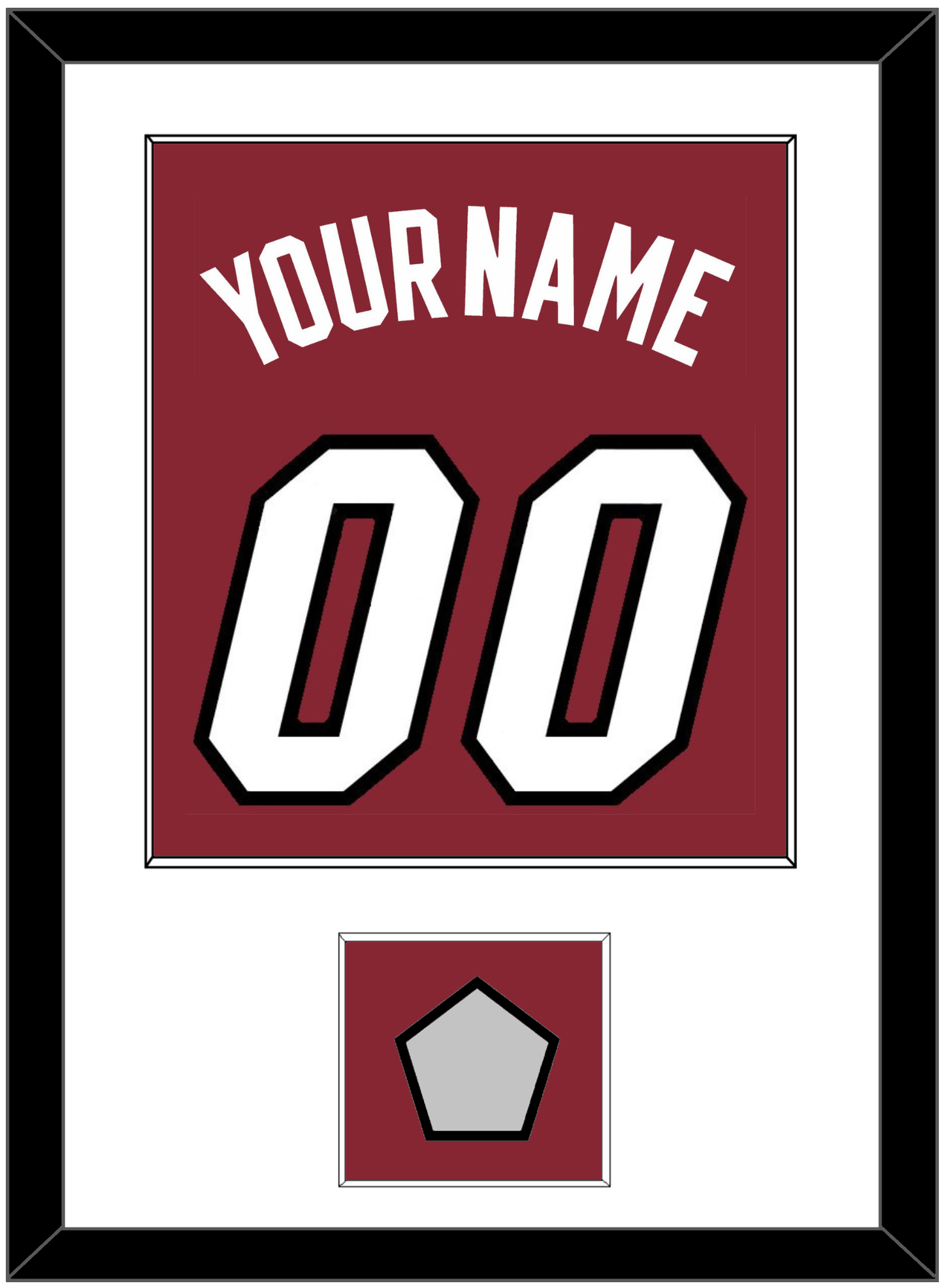 Miami Name & Number With Finals Patch - Alternate Red (2009-2017) - Essential Tier 1