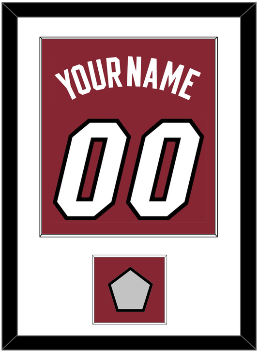 Miami Name & Number With Finals Patch - Alternate Red (2009-2017) - Essential Tier 1