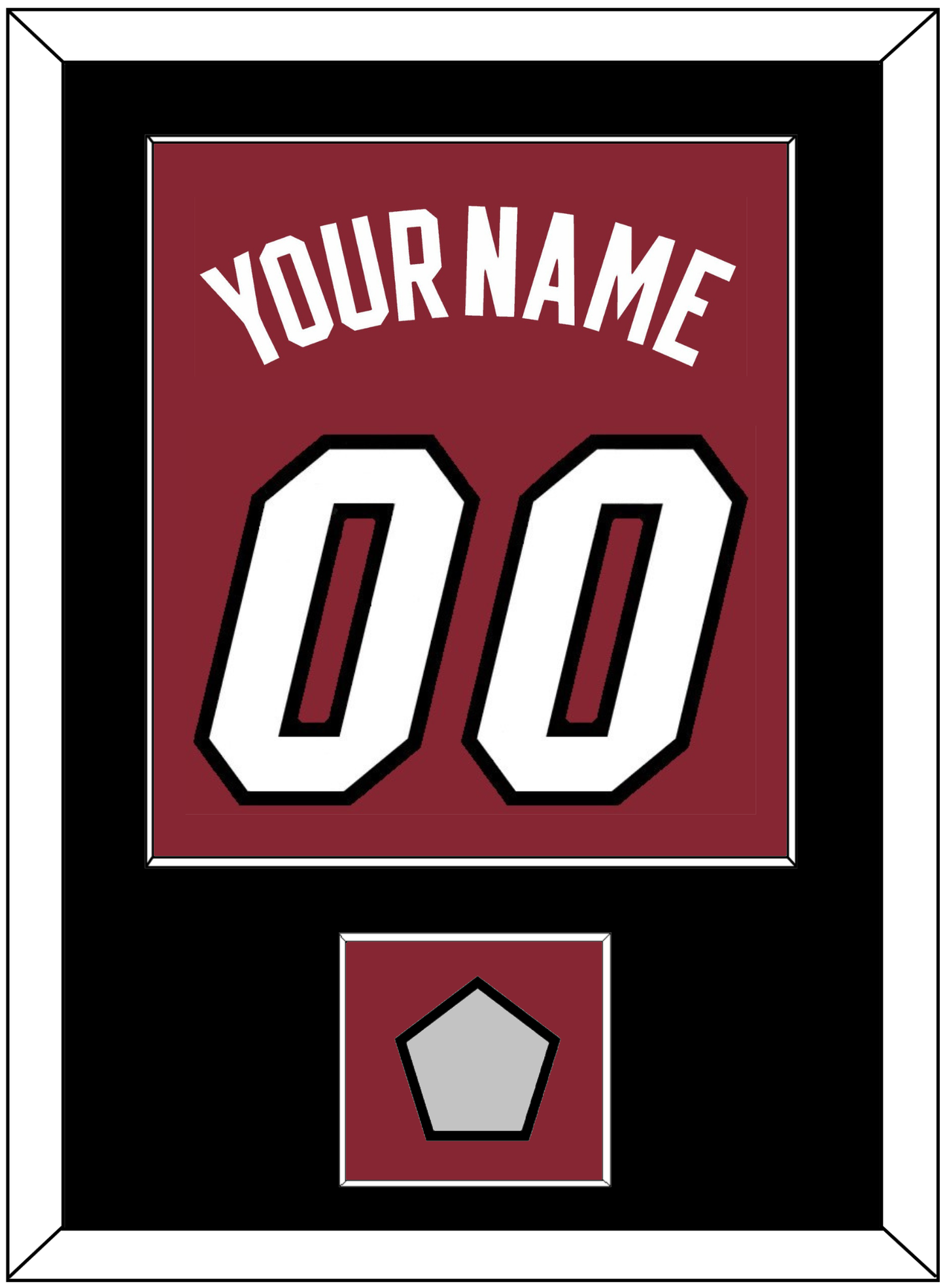 Miami Name & Number With Finals Patch - Alternate Red (2009-2017) - Essential Tier 2