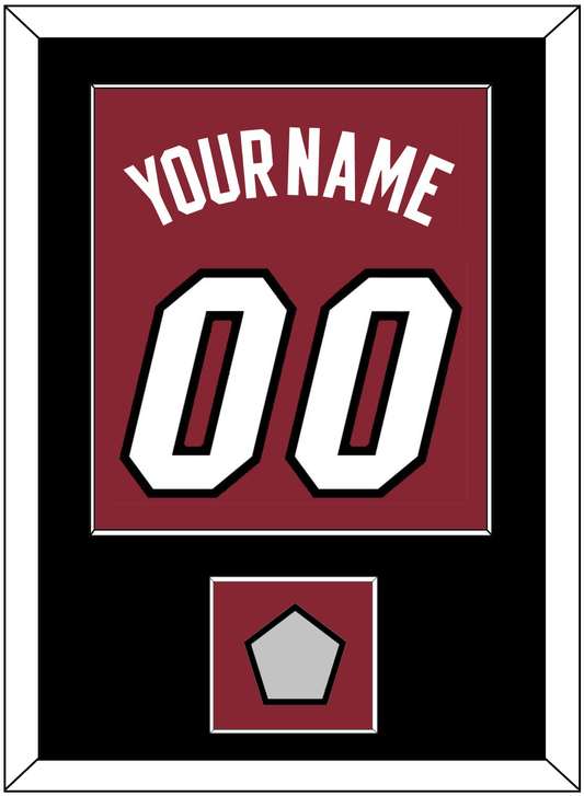 Miami Name & Number With Finals Patch - Alternate Red (2009-2017) - Essential Tier 2