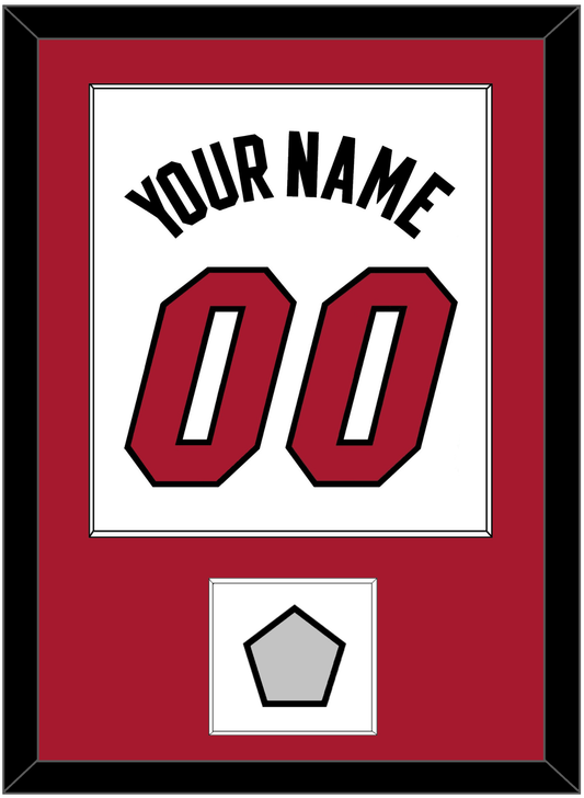 Miami Name & Number With Finals Patch - Home White (1999-2008) - Essential Tier 1