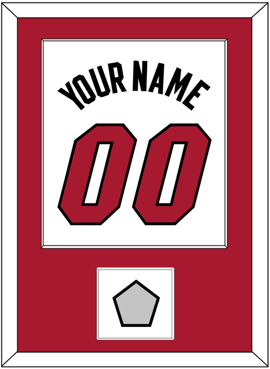 Miami Name & Number With Finals Patch - Home White (1999-2008) - Essential Tier 1