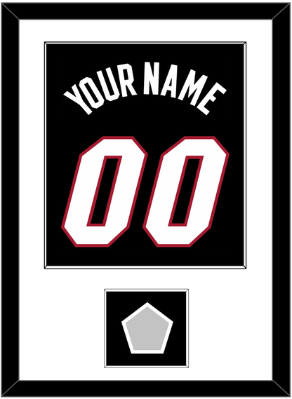 Miami Name & Number With Finals Patch - Road Black (1999-2008) - Essential Tier 1