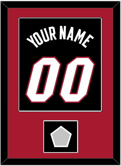 Miami Name & Number With Finals Patch - Road Black (1999-2008) - Essential Tier 2