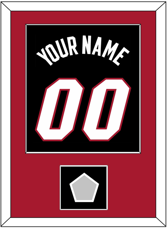 Miami Name & Number With Finals Patch - Road Black (1999-2008) - Essential Tier 2