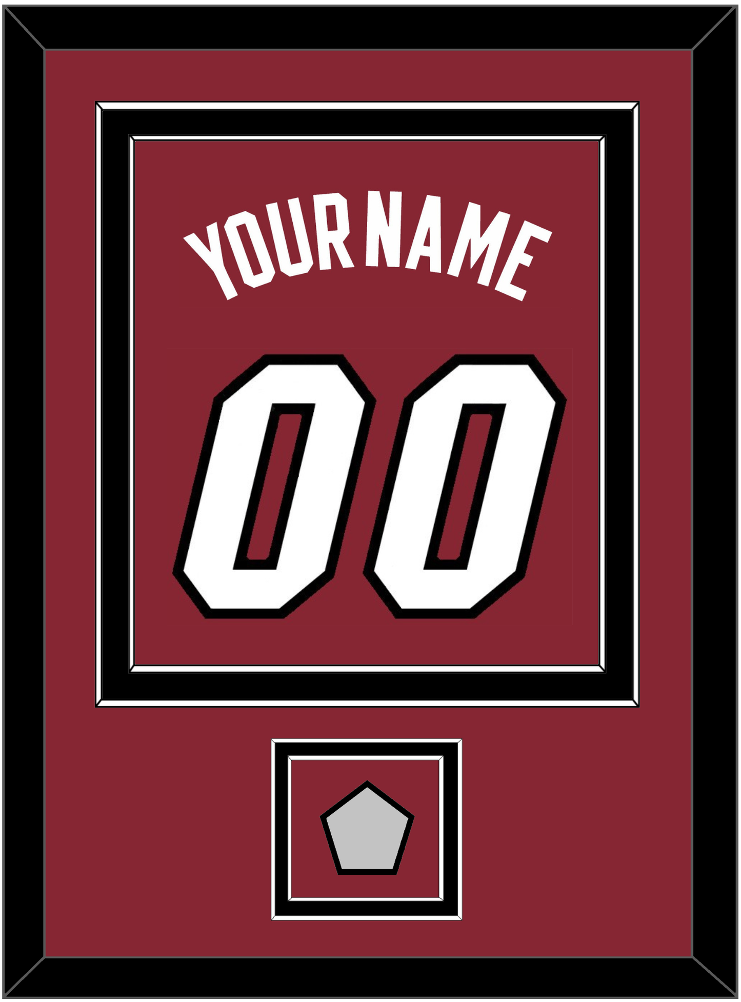 Miami Name & Number With Finals Patch - Alternate Red (2009-2017) - Signature Tier 3
