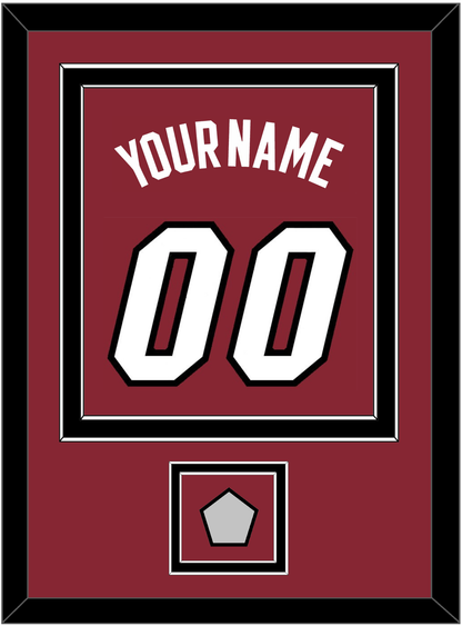 Miami Name & Number With Finals Patch - Alternate Red (2009-2017) - Signature Tier 3