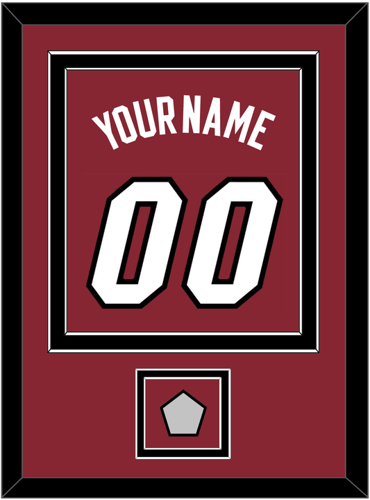 Miami Name & Number With Finals Patch - Alternate Red (2009-2017) - Signature Tier 3