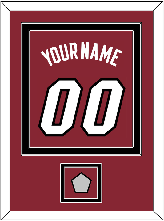 Miami Name & Number With Finals Patch - Alternate Red (2009-2017) - Signature Tier 3
