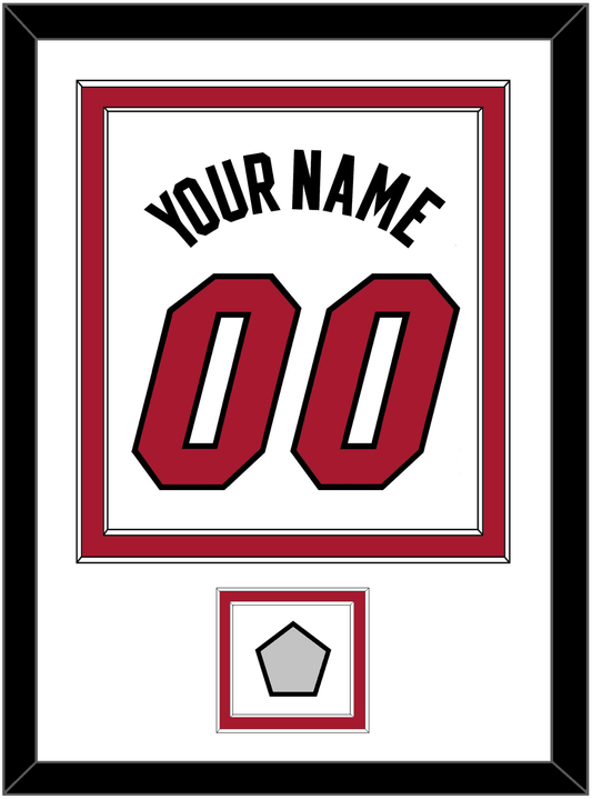 Miami Name & Number With Finals Patch - Home White (1999-2008) - Signature Tier 1