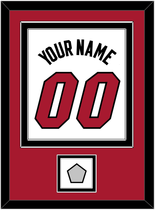 Miami Name & Number With Finals Patch - Home White (1999-2008) - Signature Tier 2