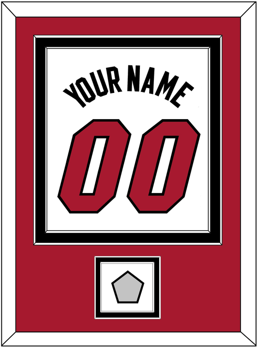 Miami Name & Number With Finals Patch - Home White (1999-2008) - Signature Tier 2
