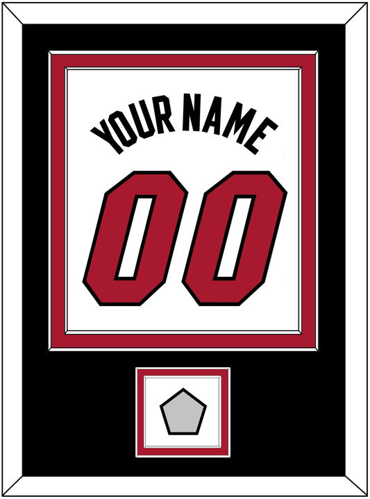 Miami Name & Number With Finals Patch - Home White (1999-2008) - Signature Tier 3