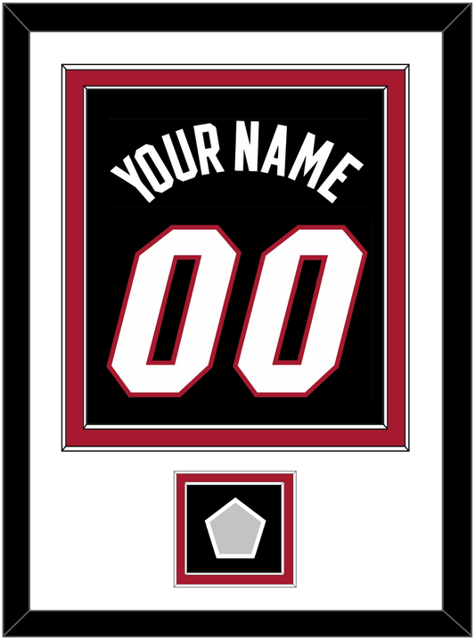 Miami Name & Number With Finals Patch - Road Black (1999-2008) - Signature Tier 1