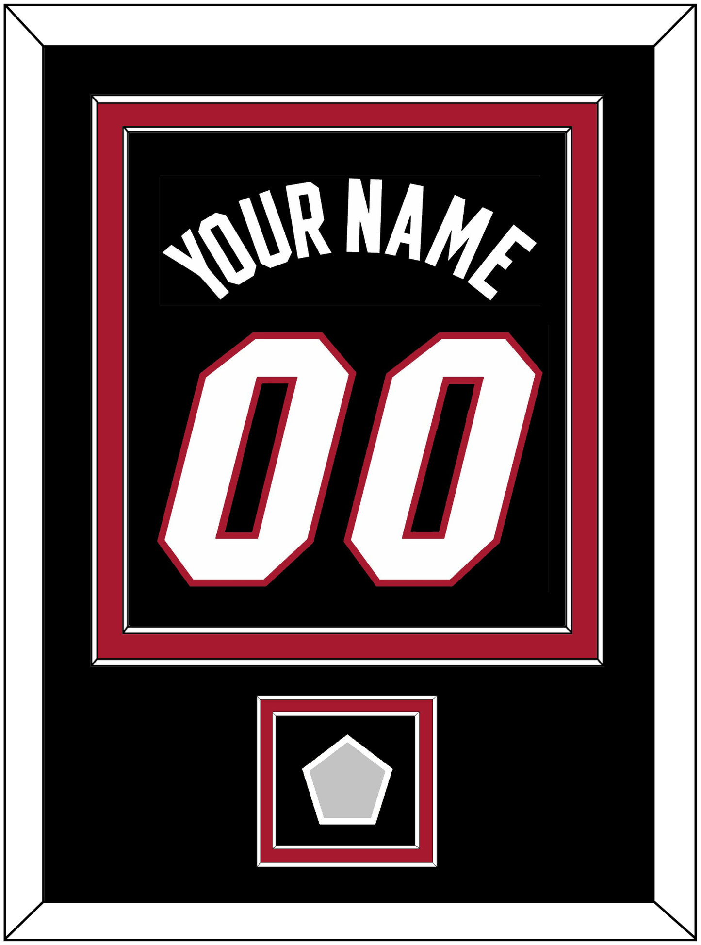 Miami Name & Number With Finals Patch - Road Black (1999-2008) - Signature Tier 2