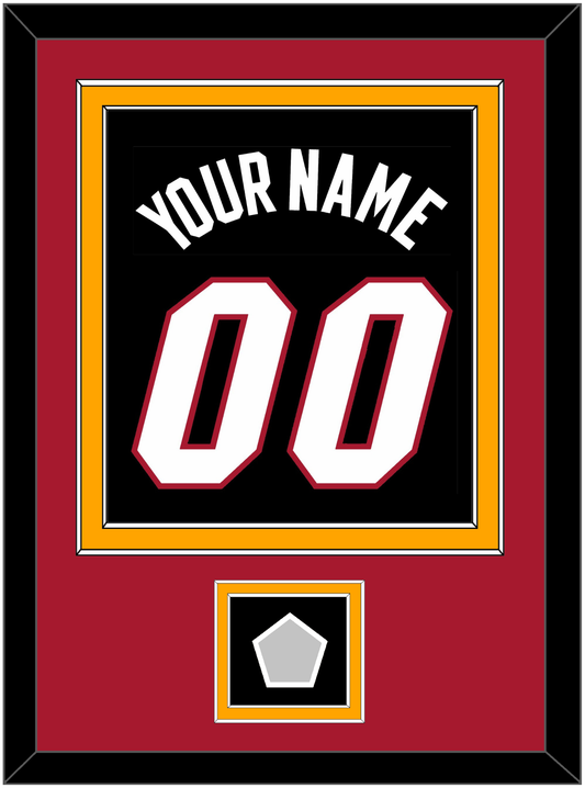Miami Name & Number With Finals Patch - Road Black (1999-2008) - Signature Tier 3