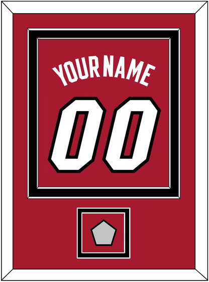 Miami Name & Number With Finals Patch - Alternate Red (2001-2008) - Signature Tier 3