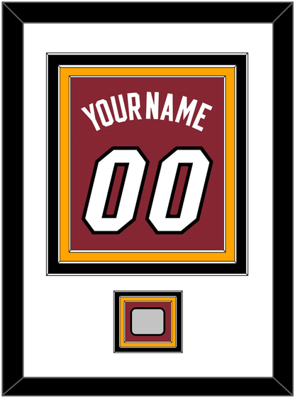 Miami Name & Number With Finals Patch - Alternate Red (2009-2017) - Premier Tier 1