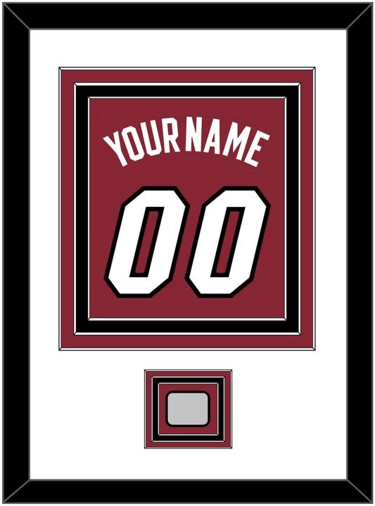Miami Name & Number With Finals Patch - Alternate Red (2009-2017) - Premier Tier 2