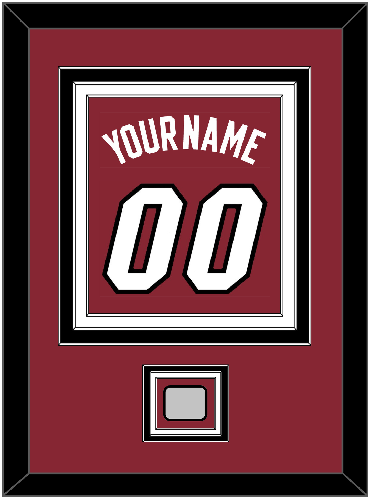 Miami Name & Number With Finals Patch - Alternate Red (2009-2017) - Premier Tier 4