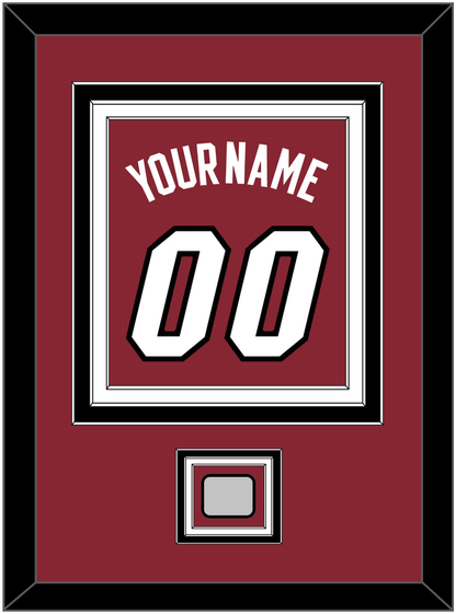 Miami Name & Number With Finals Patch - Alternate Red (2009-2017) - Premier Tier 4