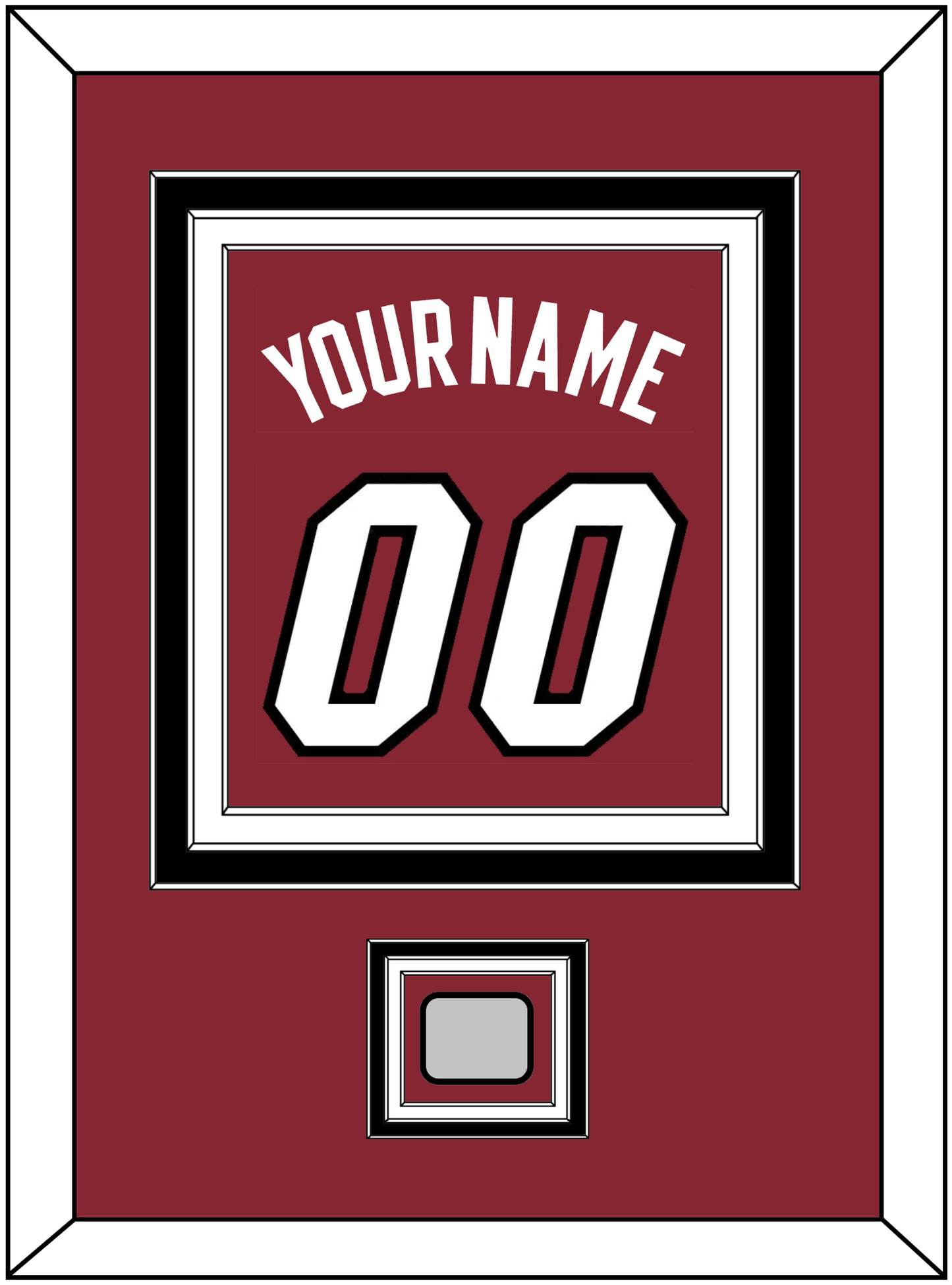 Miami Name & Number With Finals Patch - Alternate Red (2009-2017) - Premier Tier 4