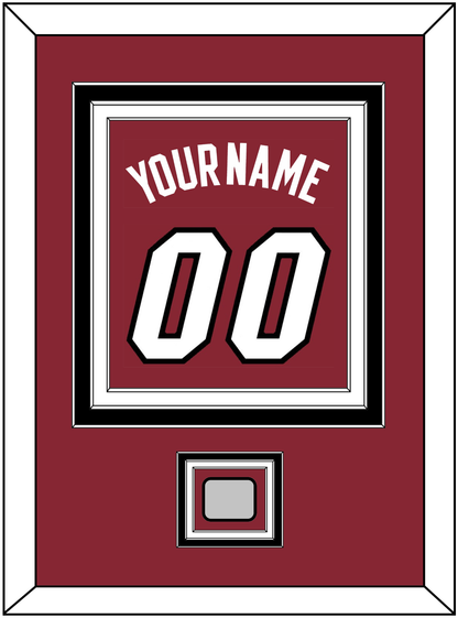 Miami Name & Number With Finals Patch - Alternate Red (2009-2017) - Premier Tier 4
