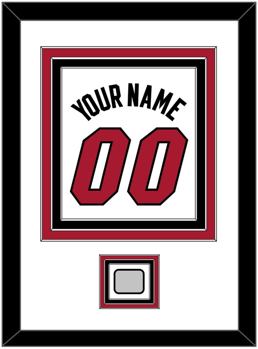 Miami Name & Number With Finals Patch - Home White (1999-2008) - Premier Tier 1