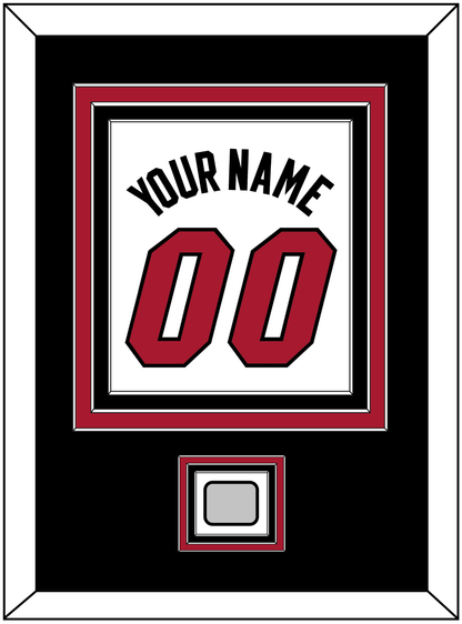 Miami Name & Number With Finals Patch - Home White (1999-2008) - Premier Tier 3