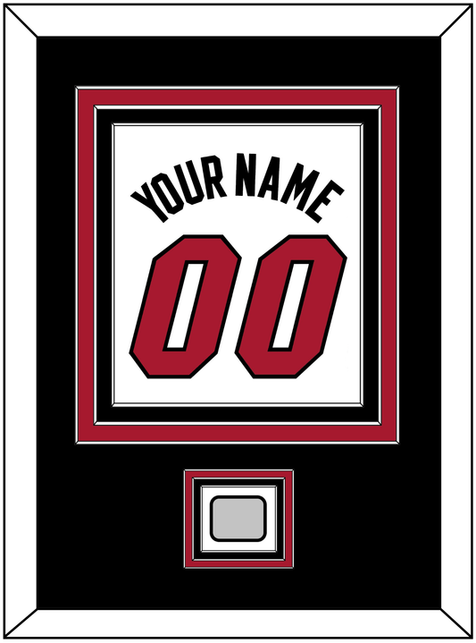 Miami Name & Number With Finals Patch - Home White (1999-2008) - Premier Tier 3