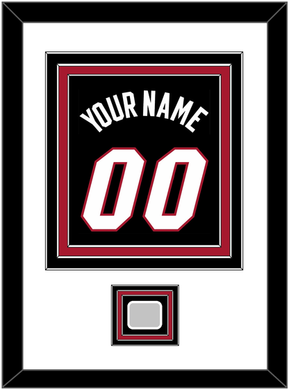 Miami Name & Number With Finals Patch - Road Black (1999-2008) - Premier Tier 1