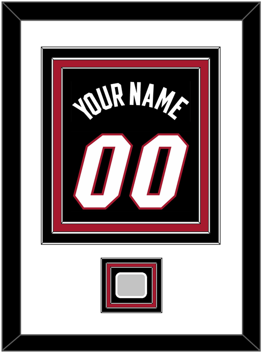 Miami Name & Number With Finals Patch - Road Black (1999-2008) - Premier Tier 1
