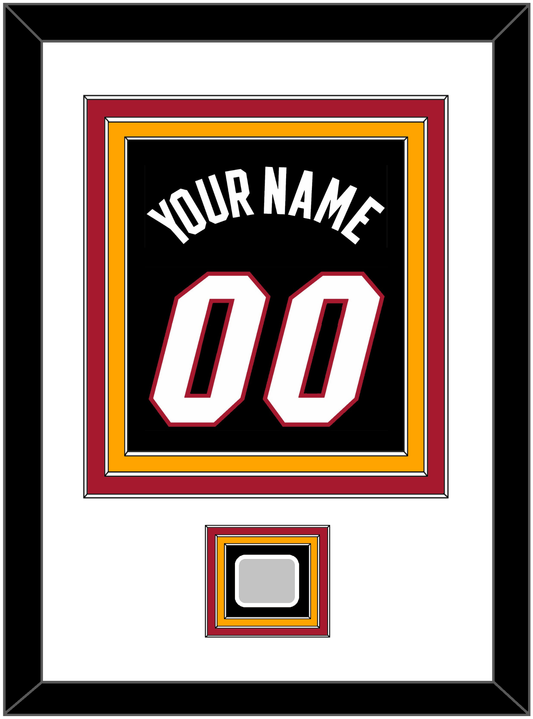 Miami Name & Number With Finals Patch - Road Black (1999-2008) - Premier Tier 2