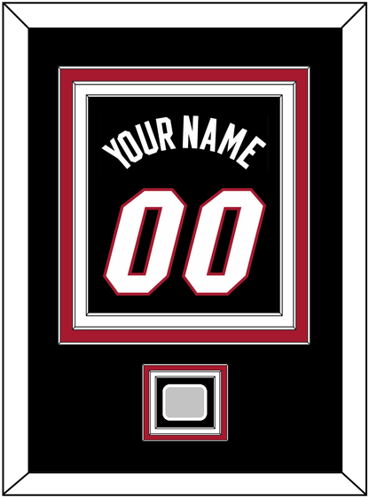Miami Name & Number With Finals Patch - Road Black (1999-2008) - Premier Tier 3