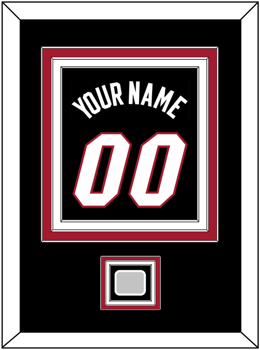 Miami Name & Number With Finals Patch - Road Black (1999-2008) - Premier Tier 3