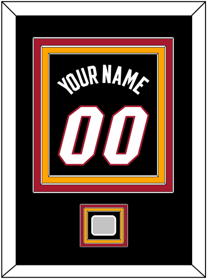Miami Name & Number With Finals Patch - Road Black (1999-2008) - Premier Tier 4