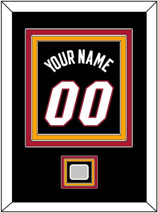 Miami Name & Number With Finals Patch - Road Black (1999-2008) - Premier Tier 4