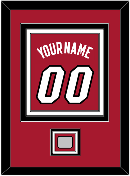 Miami Name & Number With Finals Patch - Alternate Red (2001-2008) - Premier Tier 4
