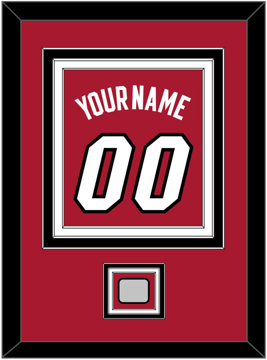 Miami Name & Number With Finals Patch - Alternate Red (2001-2008) - Premier Tier 4