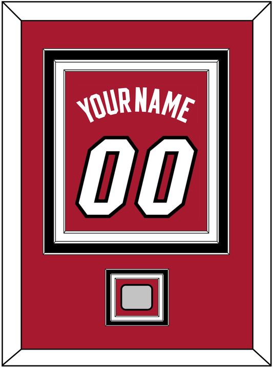 Miami Name & Number With Finals Patch - Alternate Red (2001-2008) - Premier Tier 4