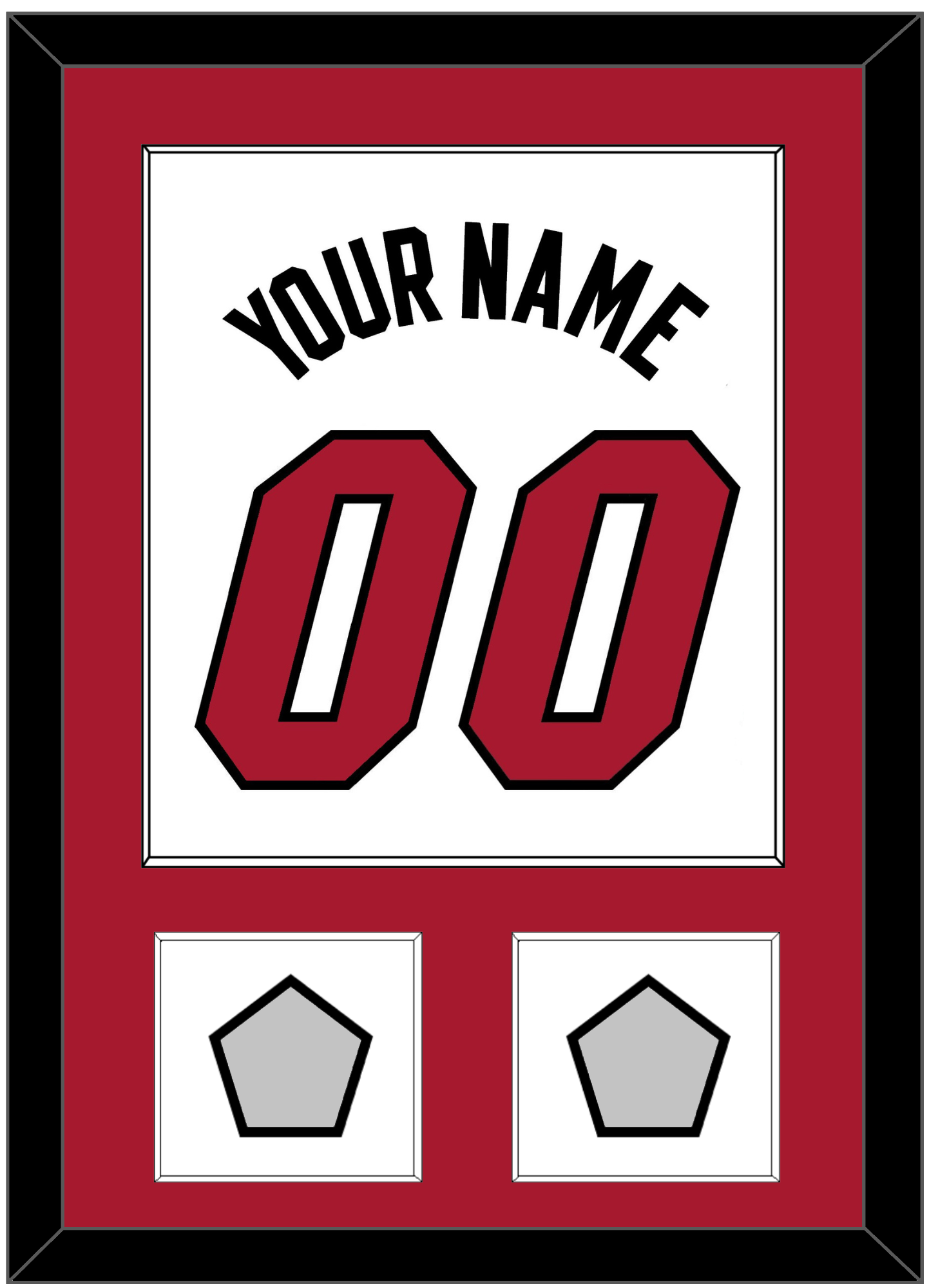 Miami Name & Number With 2 Finals Patches - Home White (1999-2008) - Essential Tier 1