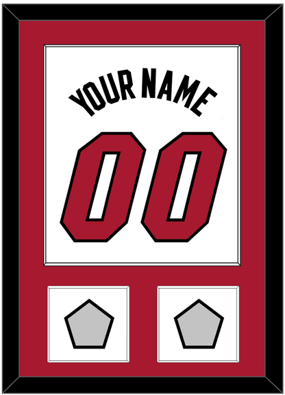 Miami Name & Number With 2 Finals Patches - Home White (1999-2008) - Essential Tier 1