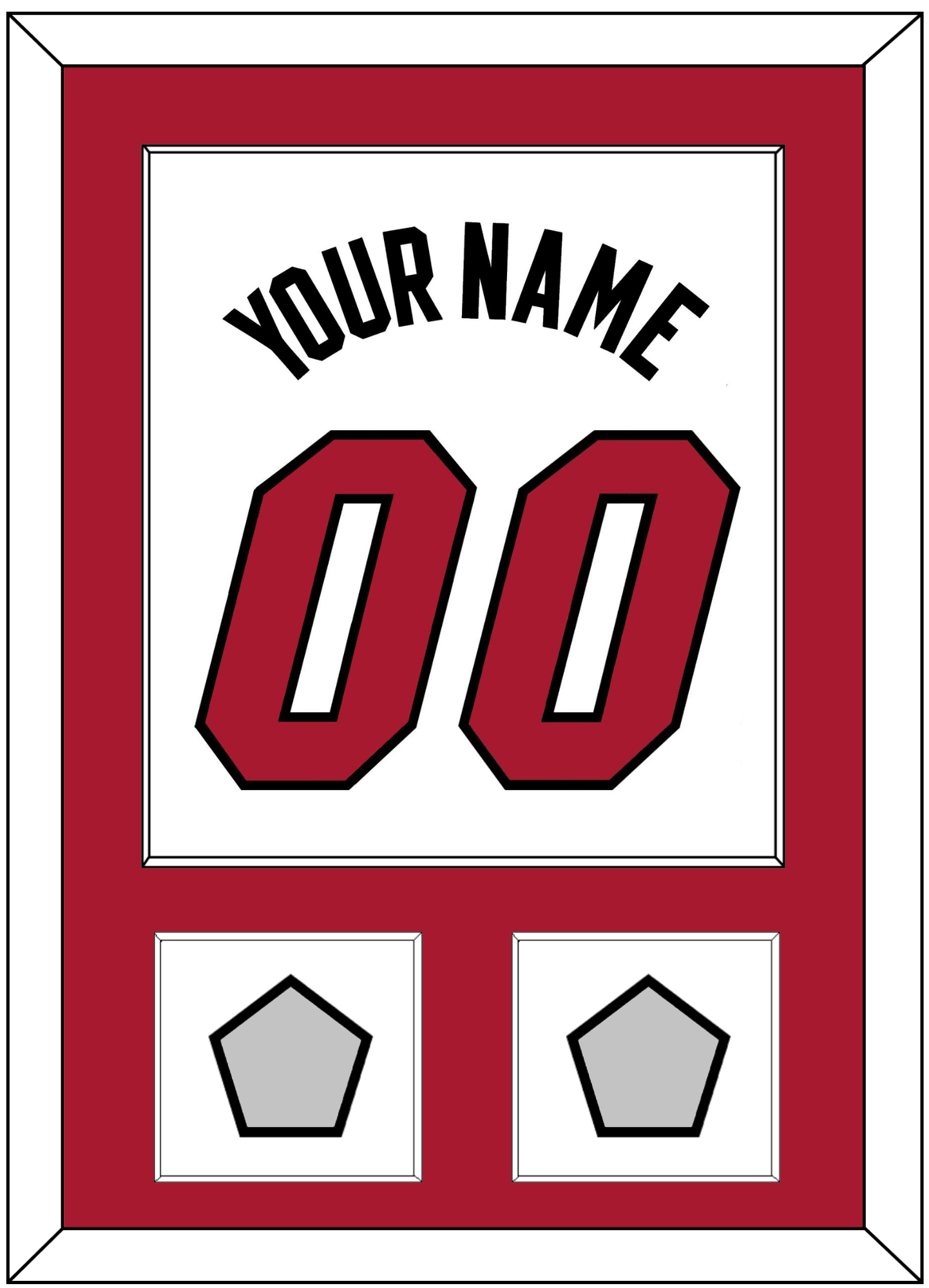 Miami Name & Number With 2 Finals Patches - Home White (1999-2008) - Essential Tier 1