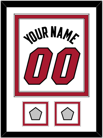 Miami Name & Number With 2 Finals Patches - Home White (1999-2008) - Signature Tier 1