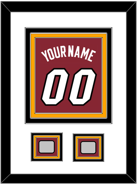 Miami Name & Number With 2 Finals Patches - Alternate Red (2009-2017) - Premier Tier 1