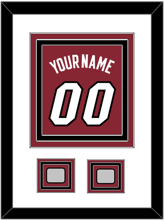 Miami Name & Number With 2 Finals Patches - Alternate Red (2009-2017) - Premier Tier 2