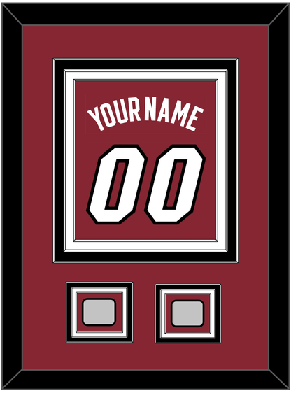 Miami Name & Number With 2 Finals Patches - Alternate Red (2009-2017) - Premier Tier 4